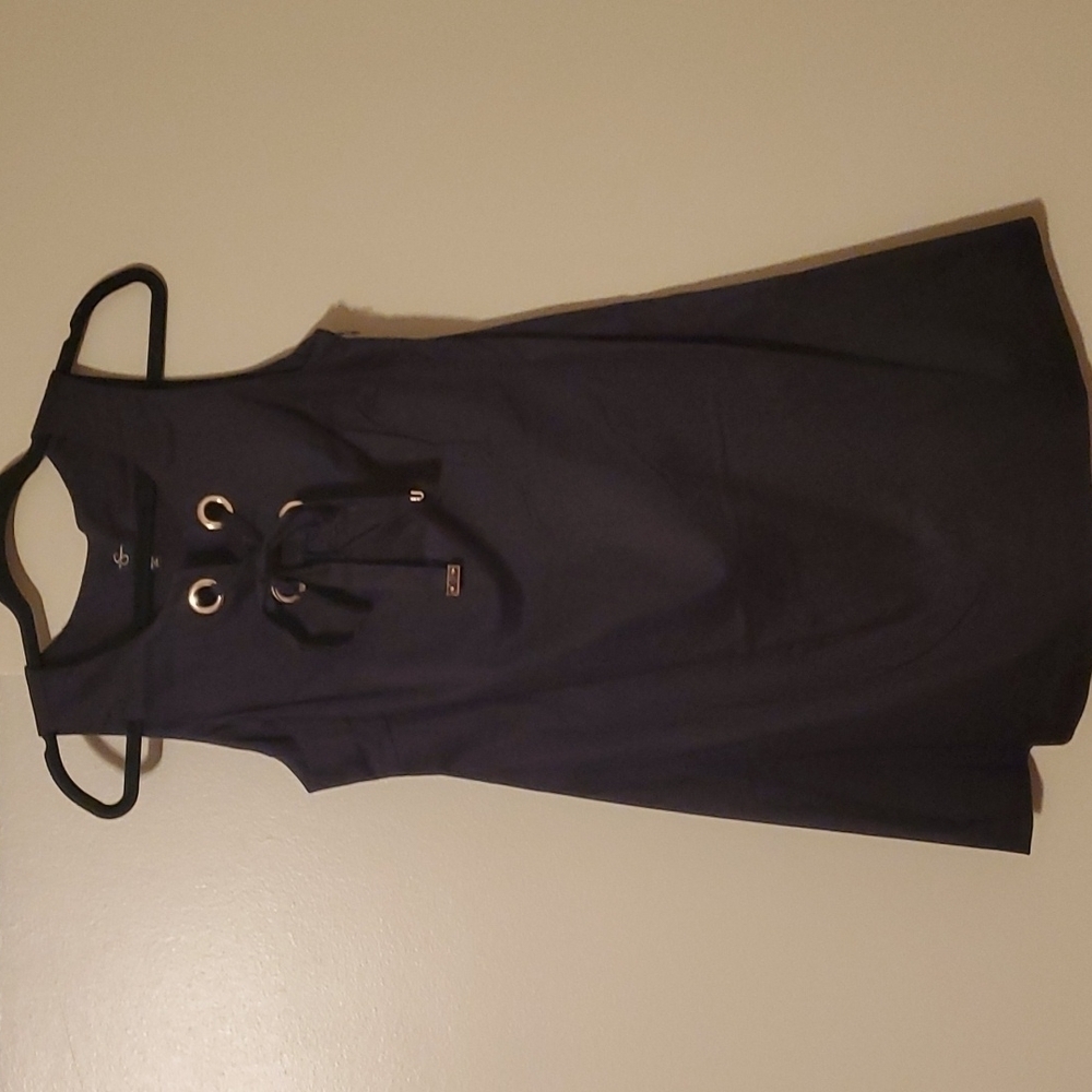 Jessica Simpson Black Lace Up Mini Dress Sz 6